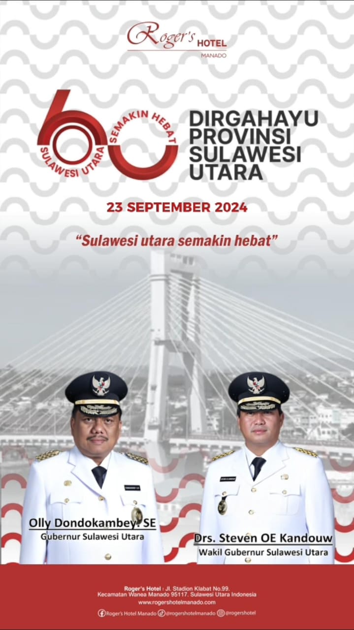 rogers-hotel-manado_dirgahayu-ke-60-provinsi-sulawesi-utara_hut_peringatan-ulang-tahun_23-september-2024_sulawesi-utara-semakin-hebat_roger-s-hotel_city-view-restauran