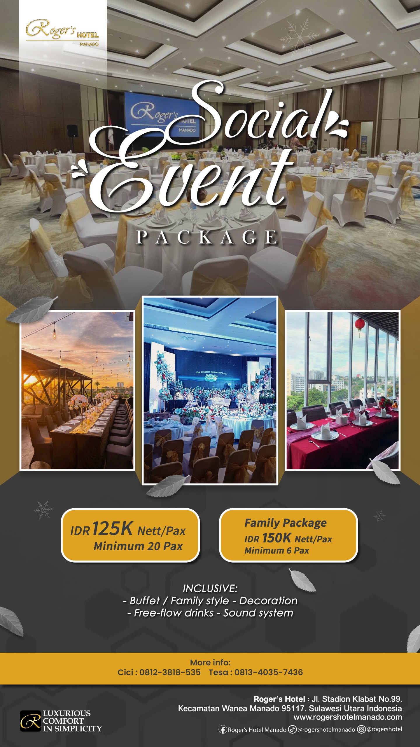 Social Event Package